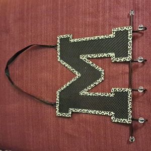 Hanging "M" Monogram Keyring/jewelry Holder